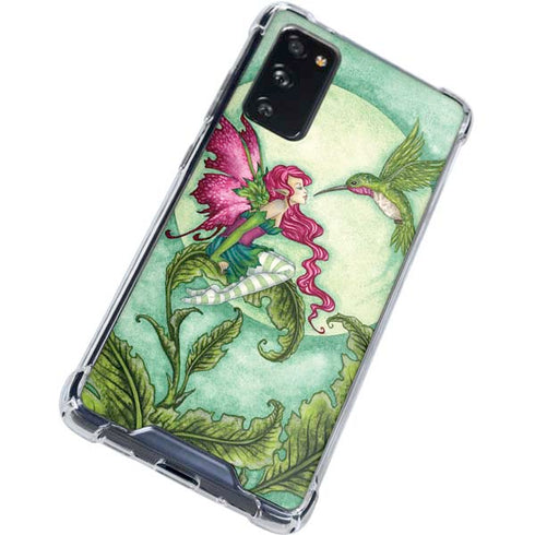 Amy Brown Flirting Fairy and Hummingbird Galaxy S20 FE Clear Case